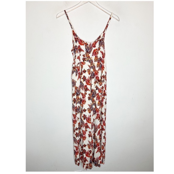 Free People Hot Tropics Cream Print Jumpsuit. Size 2 - Picture 7 of 11